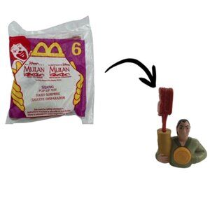 Disney‎ Mulan McDonald's Happy Meal Toy Captain Li Shang Launcher Vintage 1998